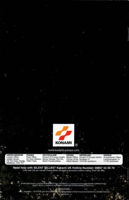 Back of manual Back of manual