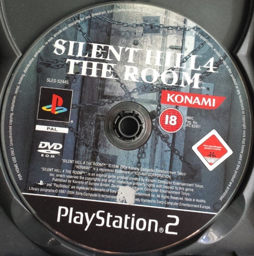 Silent Hill 4 The Room disc Silent Hill 4 The Room disc