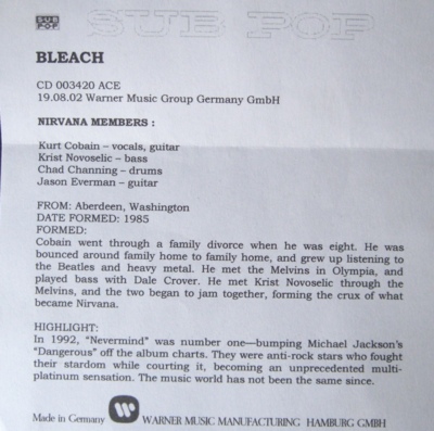 Short English biography, separate paper