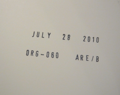 Date stamp on sleeve