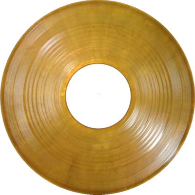 Unofficial white label on brown vinyl